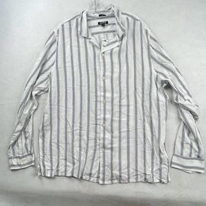 NWT $69 Express Mens Size XL 17 - 17.5 Stripe Long‎ Sleeve Button Up Dress Shirt